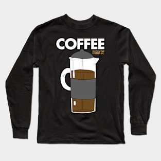 Cute Coffee Pot Maker Long Sleeve T-Shirt